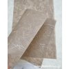 Morušový papír Unryu Lurex stříbro - béžový Velikost: 23x32 cm