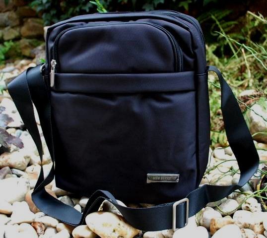 Mahel pánská taška černá crossbody složky