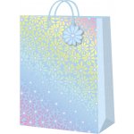 Albi Dárková taška velká - Modré kopretiny s ražbou (26 × 12,7 × 32,4 cm) – Zboží Živě