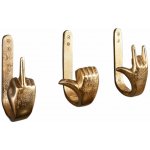 Bighome FINGERS 3 ks zlatý – Hledejceny.cz