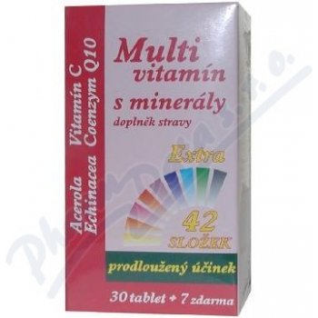 MedPharma MultiVitamín s minerály + extra C 37 tablet