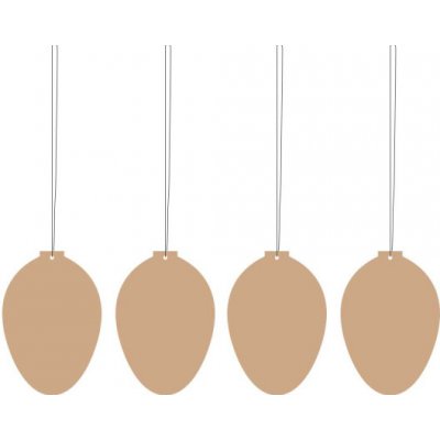 Velikonoční dekorace Deco Egg Cafe Au Lait set 4 COOEE Design – Hledejceny.cz