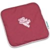 Hřejivý polštářek BABYRENKA Nahřívací polštářek z třešňových pecek Ribbon 15x15 cm Bear old pink