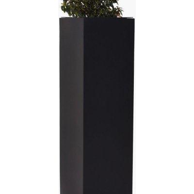 Vivanno samozavlažovací květináč BLOCK 100, sklolaminát, výška 100 cm, antracit