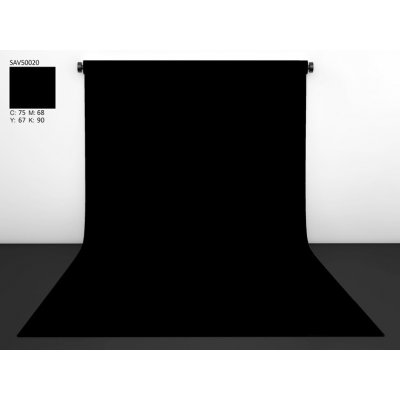 SAVAGE Papírové fotopozadí BLACK (černá) 2,72 x 11m , Savage