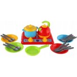 Teddies sada nádobí s vařičem plast 22x16cm s doplňky v sáčku – Zboží Dáma