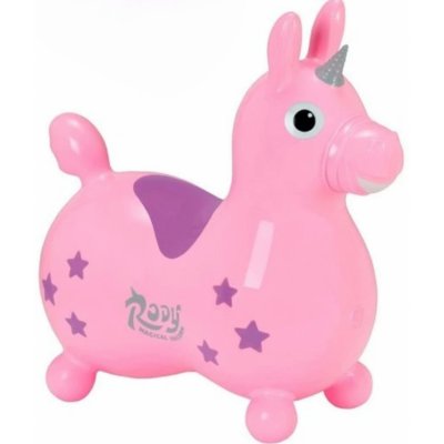 Ledraplastic skákací koník Rody Unicorn růžová – Zboží Dáma