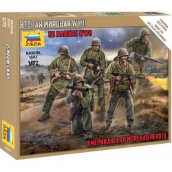 Zvezda Wargames WWII figurky 6279 US Marines 1:72