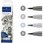 Faber-Castell 6719 Popisovač Pitt Artist Pen Comic černé 4 ks – Zboží Mobilmania