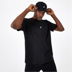 Kangol Logo Crew T-Shirt Black