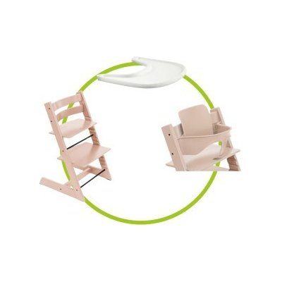 Stokke Tripp Trapp Serene pink + Baby set + Pultík – Zboží Dáma