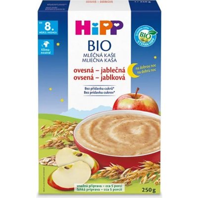 HiPP Na dobrou noc Ovesná s jablkem BIO 250 g – Zboží Dáma