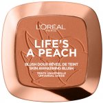 L'Oréal Paris Pudrová tvářenka s obsahem přírodních olejů Life´s a Peach Blush 9 g – Zboží Dáma