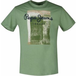 Pepe Jeans pánské zelené tričko Sawyer 674