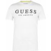 Pánské Tričko Guess pánské triko Textured Logo Bílé