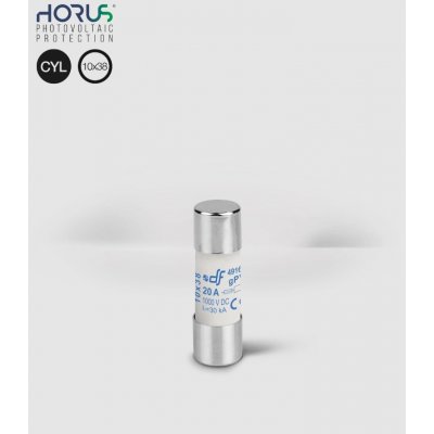 PV Válcová pojistková vložka pro FVE aplikace 10x38 mm gPV 1000V DC 20A – HobbyKompas.cz