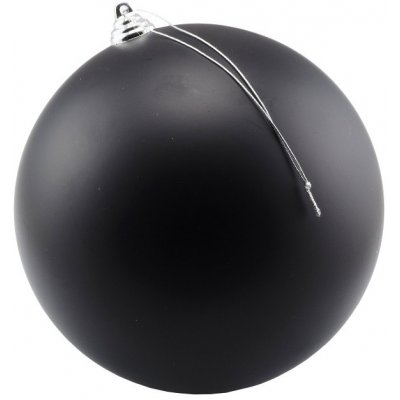 DECOLED Velká vánoční ozdoba 30 cm plastová koule černá matná – Hledejceny.cz