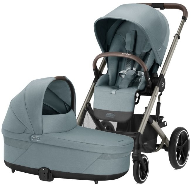 CYBEX Balios S Lux + Cot S Lux 2024 Sky Blue Taupe Frame