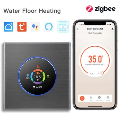 BSEED Zigbee otočný termostat Voda Šedá – Hledejceny.cz