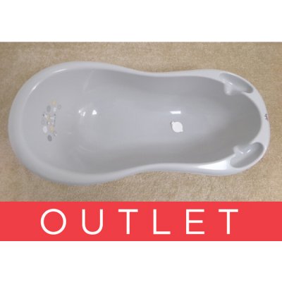 Maltex Vanička ZEBRA se špuntem a protiskluzovou podložkou Šedá – Zboží Mobilmania