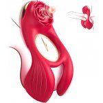 SuperLove Perfect Clitoris & Balls Vibrating Ring Red – Hledejceny.cz