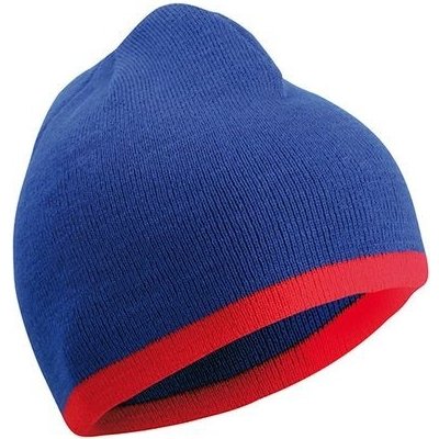 Myrtle Beach beanie with Contrasting Border Královská modrá červená – Hledejceny.cz