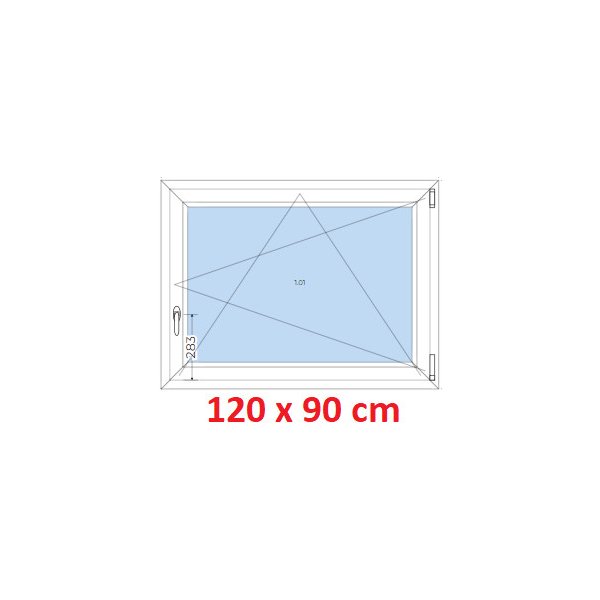 okno Soft Plastové okno 120x90 cm otevíravé a sklopné