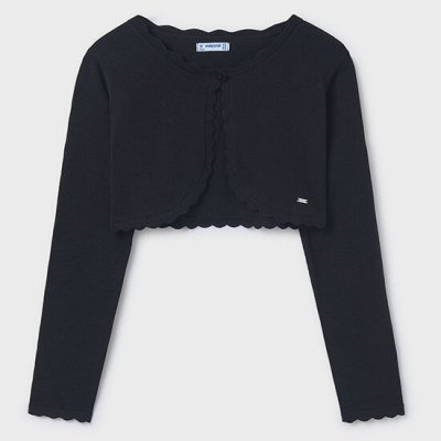 Mayoral bolerko na šaty pletené černé 332-55 – Zboží Dáma