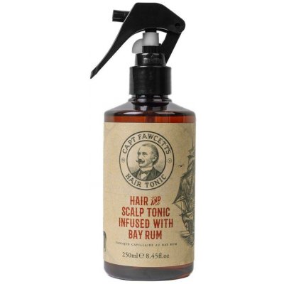 Vlasové tonikum s dřevitou vůní Cpt. Fawcett — Scalp Tonic with Bay Rum (250 ml) – Hledejceny.cz