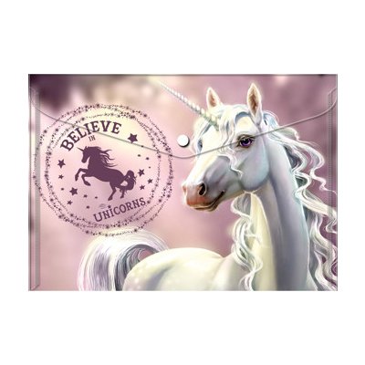 Obal PP s patentkou A5, Belive in Unicorns – Zboží Živě