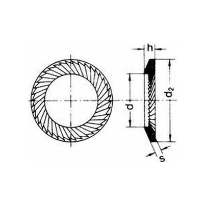 podložka M4 pr. 4.3x7x0.5 BÍLÝ ZINEK typ S SCHNORR DIN 9250S – Hledejceny.cz