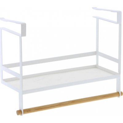 Bílá kovová závěsná polička na kořenky Yamazaki Tosca 32,5 cm – Zboží Dáma