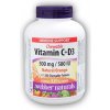 Vitamín a minerál Webber Naturals Vitamin C+D3 500 mg/500 IU 200 tabletnatural orange