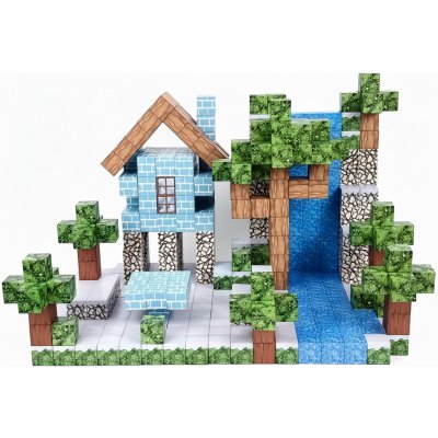 iMex Toys Magnetická stavebnice 100 ks minecraft – Zboží Živě