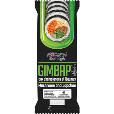 Korean Food Style Gimbap s houbami a zeleninou 230 g – Zboží Dáma