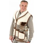 Ovčí Věci vlněná vesta šálová z ovčí vlny ANDES kárem -13-1 – Sleviste.cz