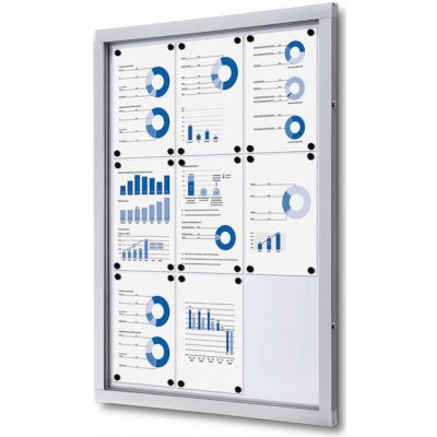 Jansen Display Vitrína pro interiér i zastřešený exteriér, SCO, 9 x A4 – Hledejceny.cz