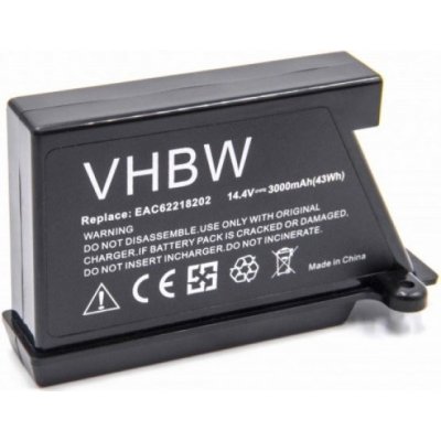VHBW LG Hom-Bot 3.0, EAC60766101 3000 mAh