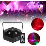 easybuy 15W 15 Eyes LED Stage Lighting Light Effect Laser Effect RGB Party Light Strobe Stage Light Christmas Party Disco Lamp for DJ Show Bar Pub Club KTV – Hledejceny.cz