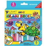 Slupovací barvy na sklo glass deco AMOS 6x10,5 ml – Zboží Dáma