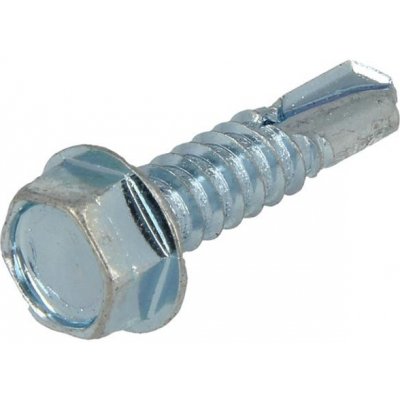 Šroub samořezný TEX se šestihrannou hlavou pr. 6,3x50mm DIN 7504K, ocel, zinek bílý, (100ks) – Hledejceny.cz