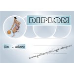 VIZINGR Basketbal diplom A4 č.9 Basket č.9 BEZ TEXTU – Zboží Dáma