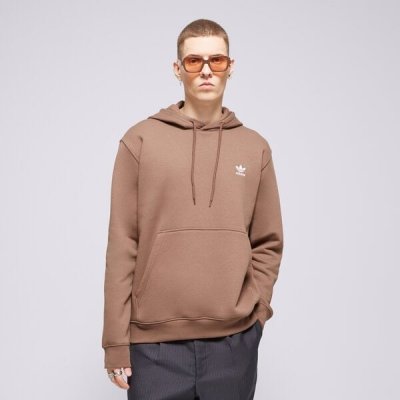 adidas S Kapucí Essential Hoody Hnědá – Zboží Mobilmania