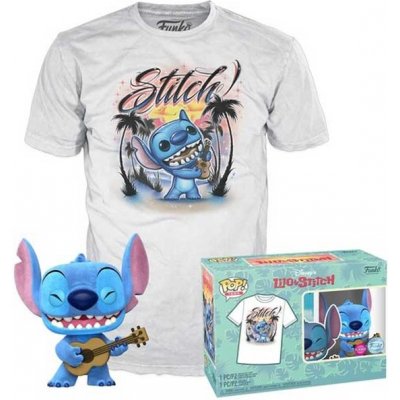 Funko Pop! Set Lilo And Stitch Ukelele Stitch a tričko M