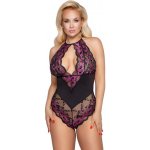 Cottelli Body s fialovým vzorem CURVES – Zboží Dáma