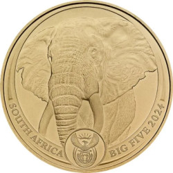 Big Five Elephant zlatá mince 2024 1 oz