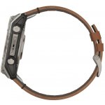 Garmin Fenix 8 AMOLED 51mm Sapphire Titanium Black/Chestnut Leather Strap 010-02905-40 – Zboží Živě