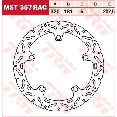 TRW MST357RAC brzdový kotouč, přední BMW K 1200 S rok 05-08