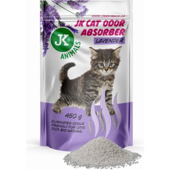 JK Lavender Absorber, pohlcovač zápachů s vůní levandule podporuje účinek kočkolitů 450 g