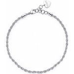 S'Agapõ Slušivý ocelový řetízkový náramek na kotník SHK19 – Zboží Dáma